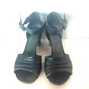 HISPANITAS Anthropologie Blue Leather sandals